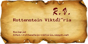 Rottenstein Viktória névjegykártya